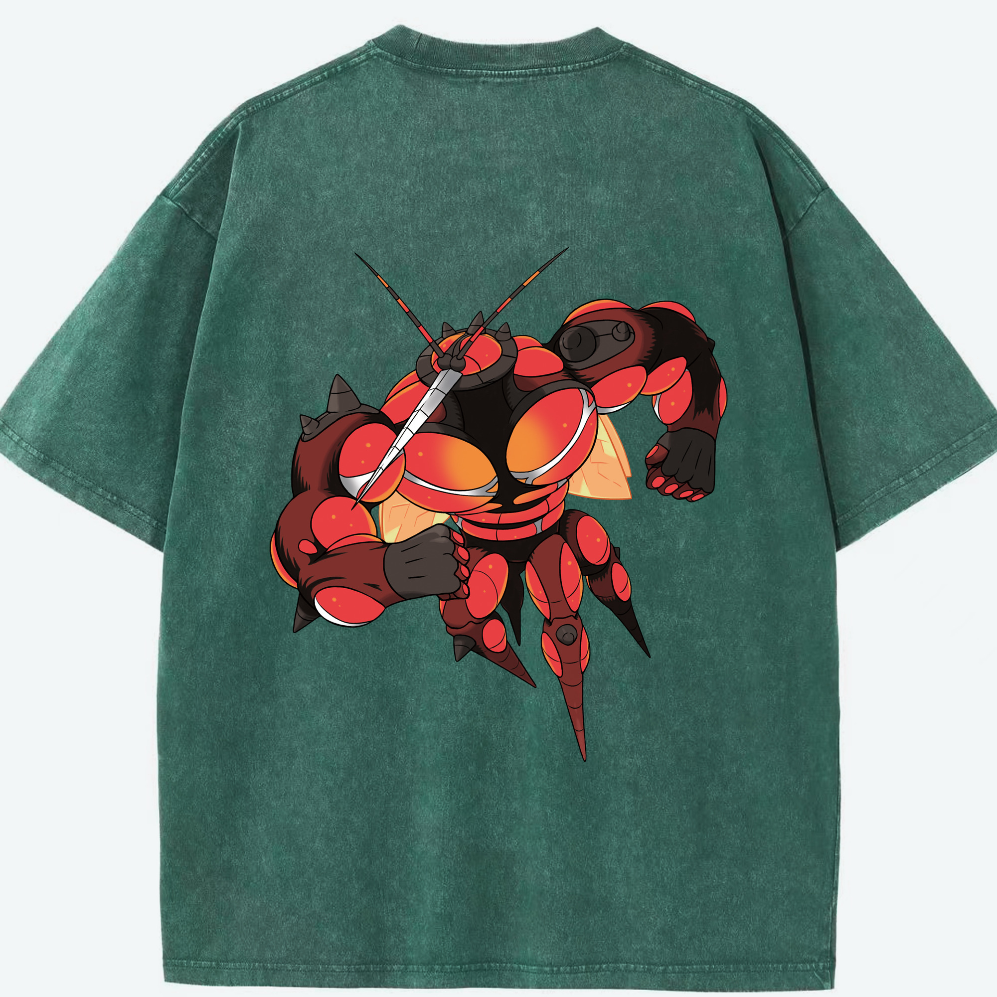 （画像用） ポケットモンスター Pokémon 綿100% ヴィンテージ風 半袖Tシャツ（背面プリント）